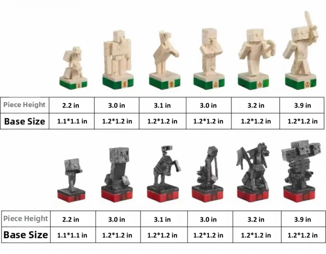 Minecraft Themed Chess Set