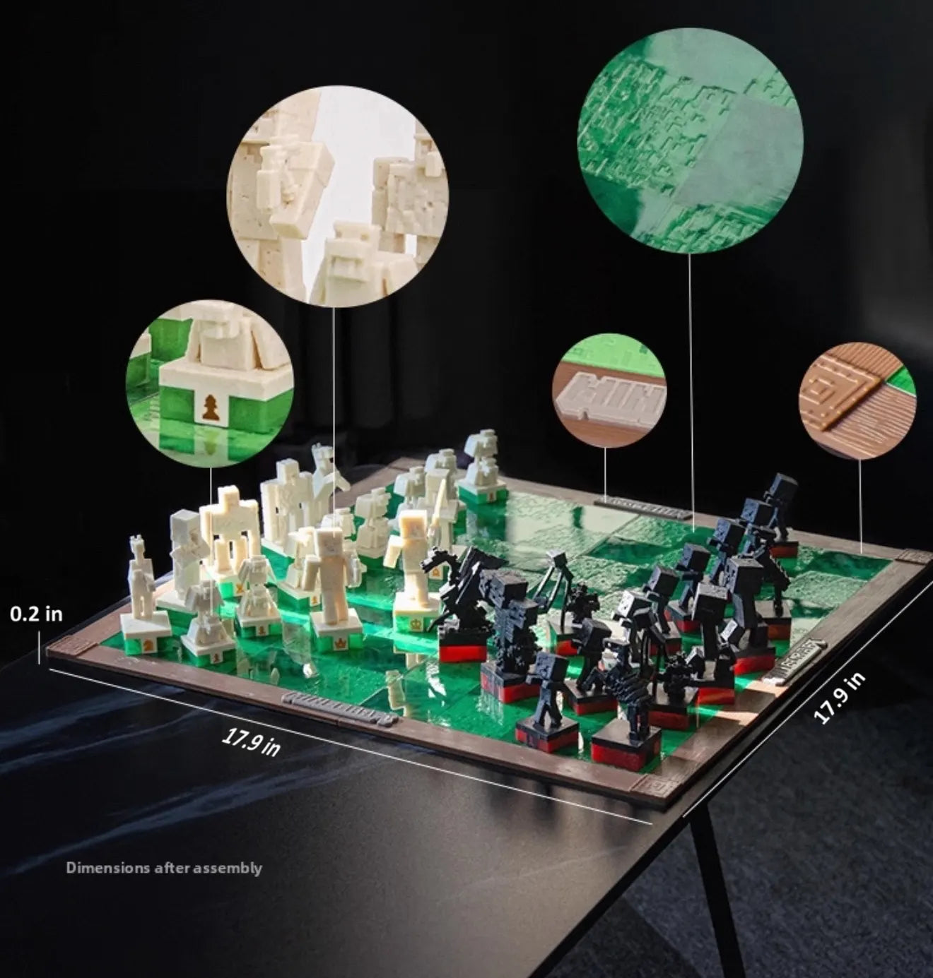 Minecraft Themed Chess Set