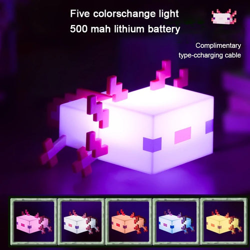MC Axolotl Lamp